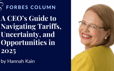 A CEO’s Guide to Navigating Tariffs, Uncertainty, and Opportunities in 2025